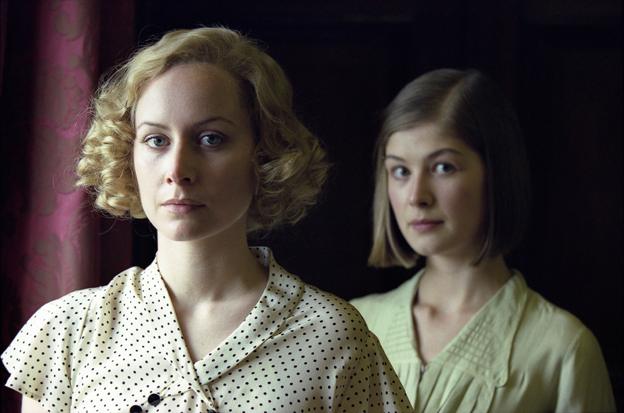 Megan Dodds and Rosamund Pike in BBC adaptation of Love In A Cold Climate