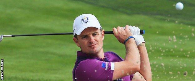 Justin Rose at the Ryder Cup