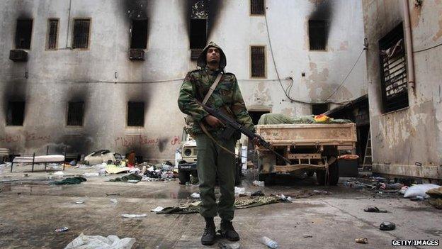 An opposition militiaman in Benghazi in 2011