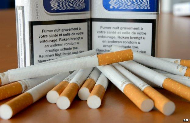 Cigarettes on display in France - 17 July 2013