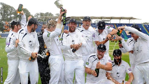 Hampshire celebrate