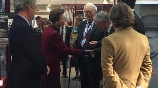 The Princess Royal at the Soldiers of Oxfordshire Museum