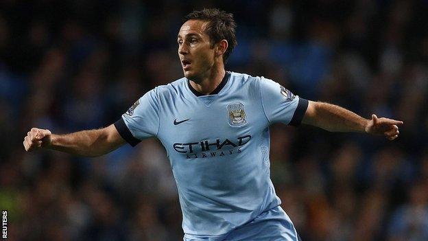 On-loan Manchester City midfielder Frank Lampard