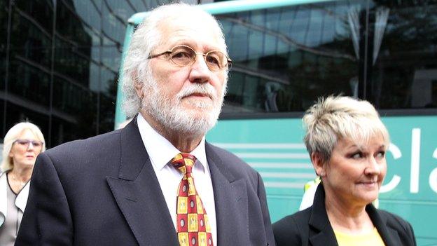 Dave Lee Travis and his wife, Marianne.
