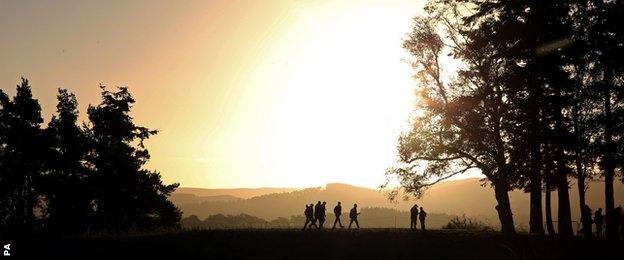 Spectators at Gleneagles