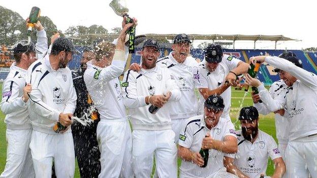 Hampshire celebrate