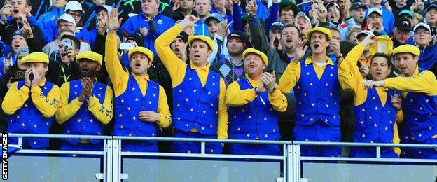 Team Europe fans