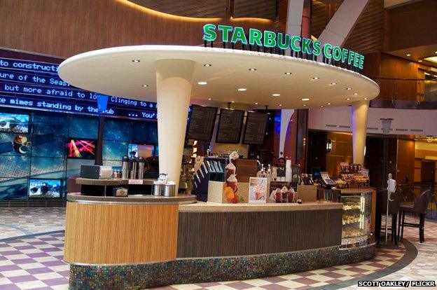 Starbucks aboard the Allure