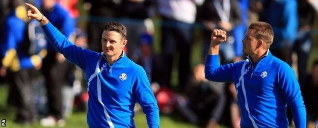 Justin Rose and Henrik Stenson