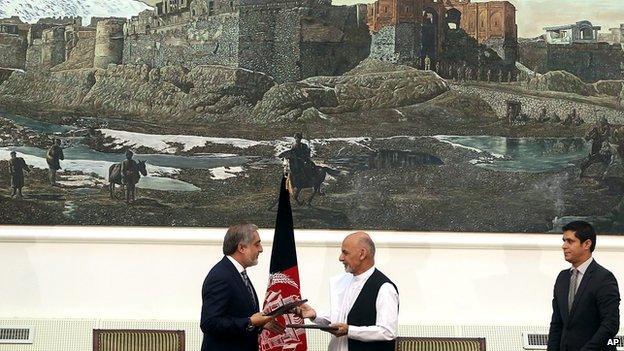 A power sharing deal handed Mr Ghani's rival Abdullah Abdullah a post with prime ministerial powers