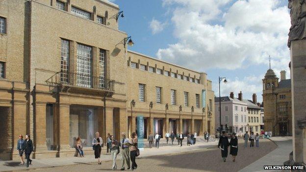 View of Weston Library from Broad Street, Oxford
