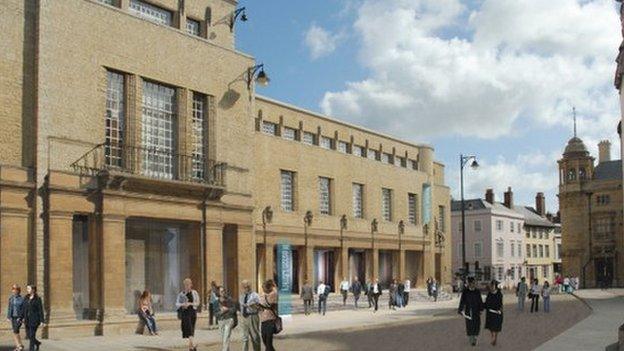 View of Weston Library from Broad Street, Oxford