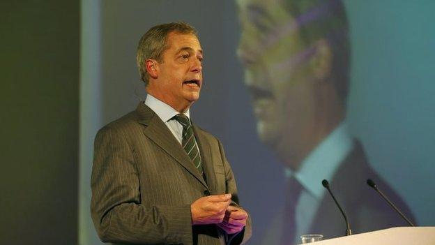 UKIP leader Nigel Farage