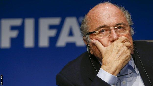 Fifa president Sepp Blatter