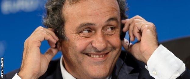 Uefa president Michel Platini