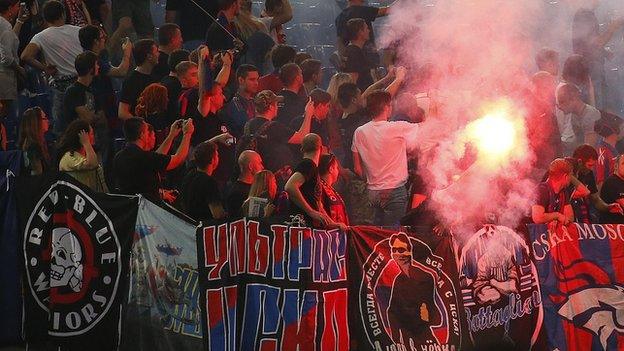 CSKA fans in Rome