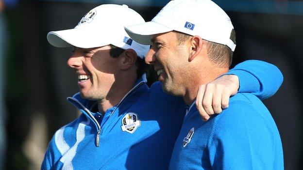 Rory McIlroy and Sergio Garcia