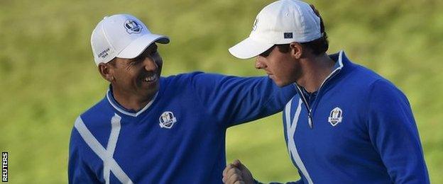 Sergio Garcia and Rory McIlroy