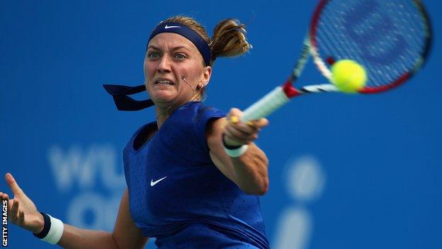 Petra Kvitova at the Wuhan Open