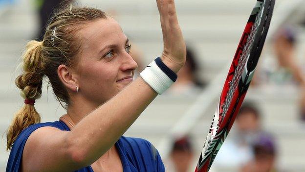 Petra Kvitova at the Wuhan Open