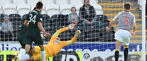 Kenny McLean scores for St Mirren against Celtic