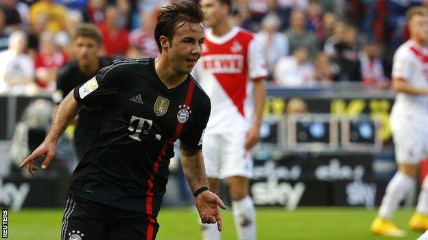 Bayern Munich's Mario Gotze