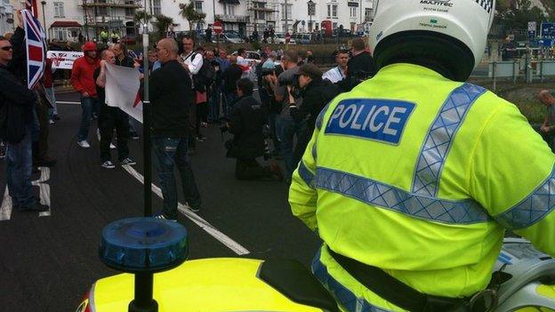 Protest in Dover