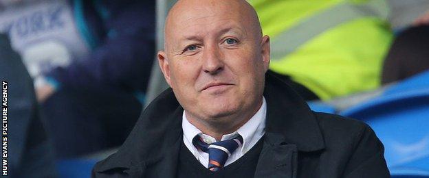 Russell Slade at the Cardiff City Stadium