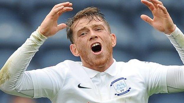 Preston striker Joe Garner