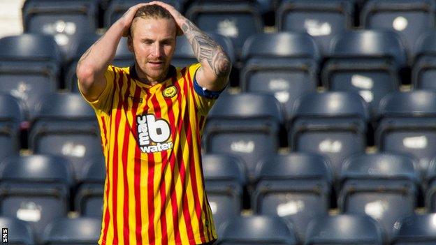 Partick Thistle midfielder Ryan Stevenson