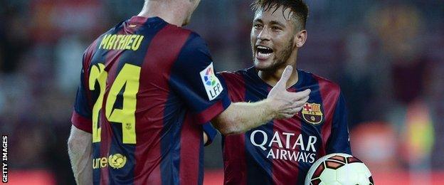 Neymar scores in Barcelona win