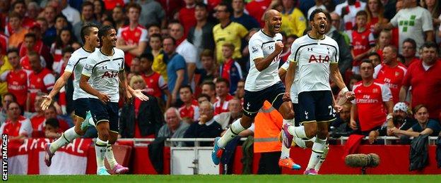 Tottenham celebrate