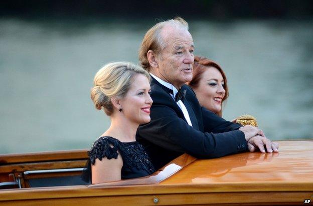 The actor Bill Murray on the Grand Canal, 27 September