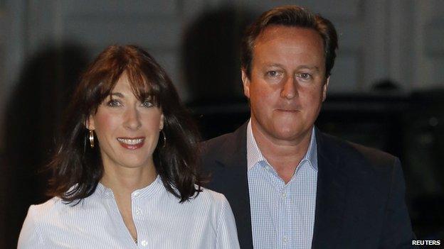 Samantha and David Cameron