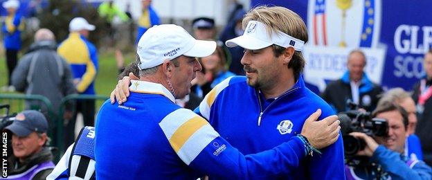 Paul McGinley and Victor Dubuisson