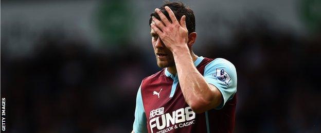 Burnley forward Lukas Jutkiewicz