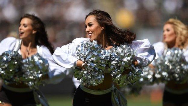 The Oakland Raiderettes are in London to promote American Football