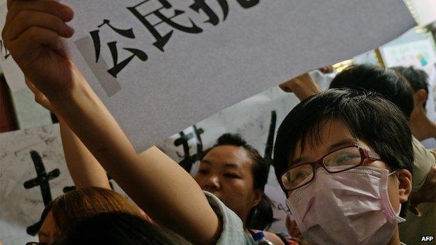 Hong Kong protesters