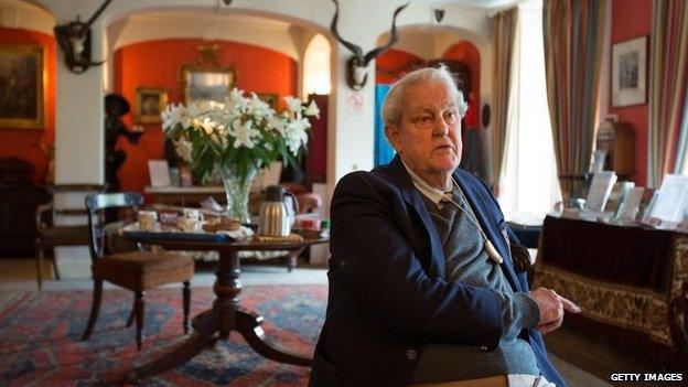 Tam Dalyell in the ancestral home