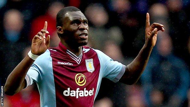 Aston Villa striker Christian Benteke