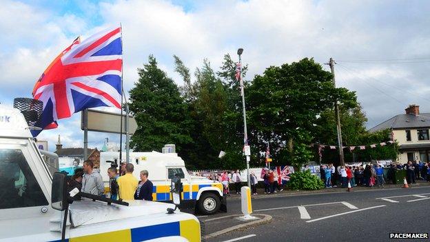 alists have held a protest camp in north Belfast since last year's ruling