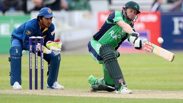 William Porterfield batting against Sri Lanka