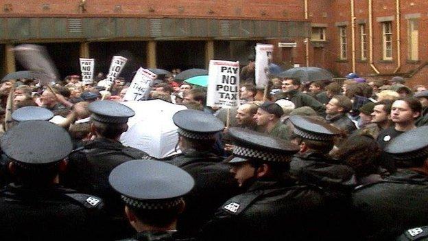 Poll tax protest