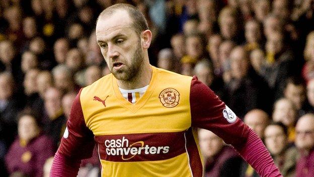 James McFadden in action for Motherwell