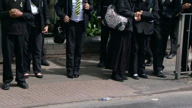 Schoolchildren in Birmingham