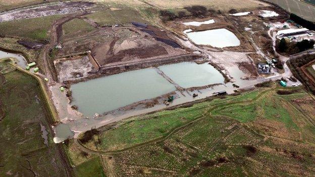 Landfill site at Slippery Gowt