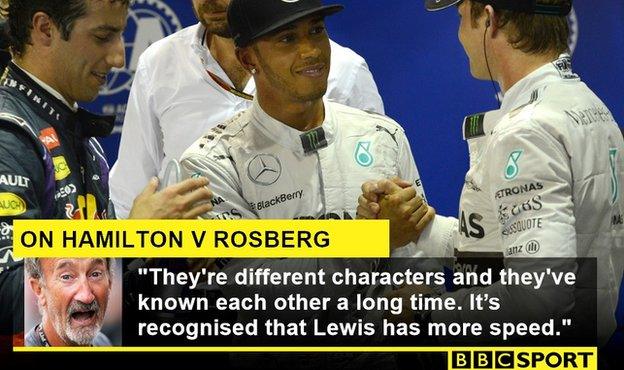 lewis Hamilton and nico rosberg