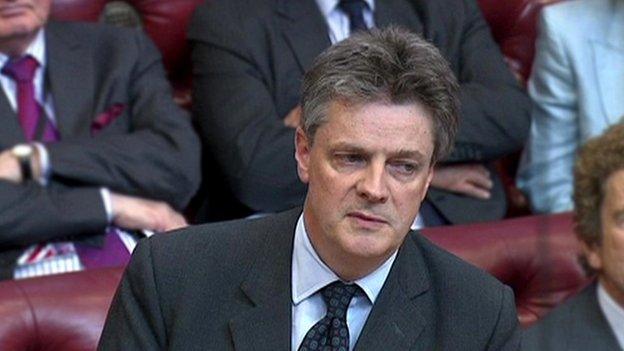 Lord Hill in House of Lords, file pic