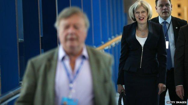 Theresa May and Ken Clarke