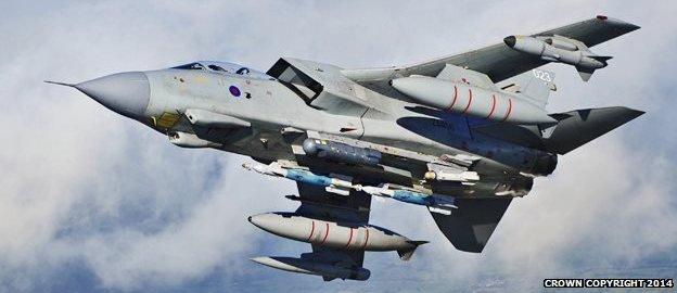 Tornado GR4 training for deployment to Afghanistan.